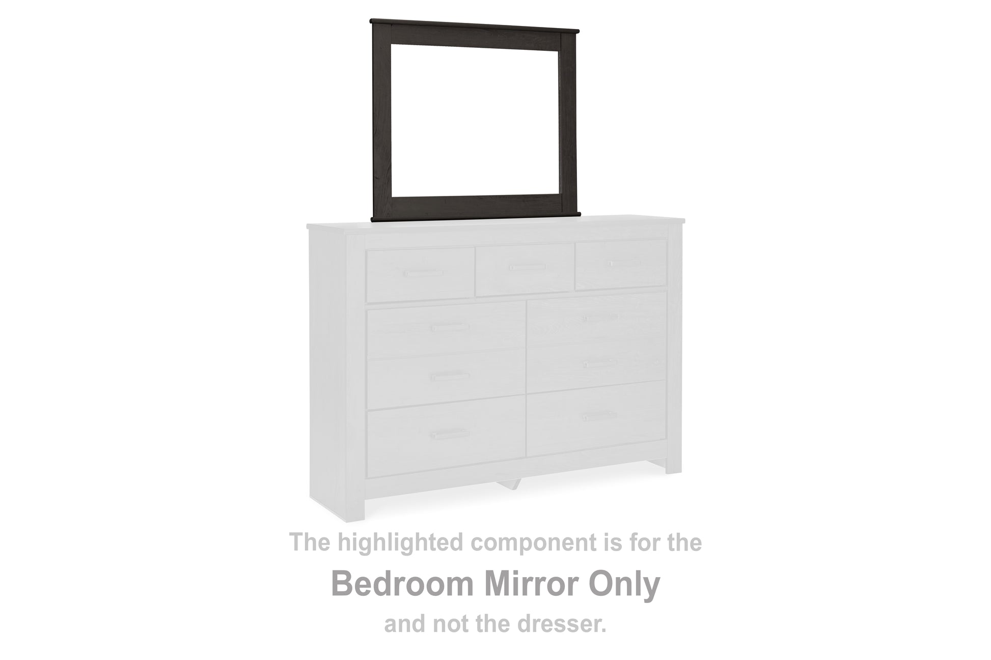 Cape Furniture Outlet - Ashley Furniture - Brinxton Bedroom - Bedroom Mirror / Charcoal - B249-36