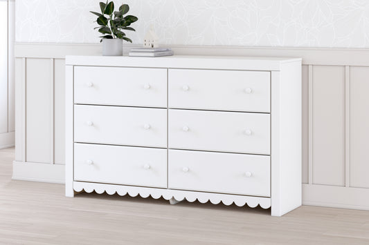 Cape Furniture Outlet - Ashley Furniture - Mollviney Bedroom - Full Panel Storage Bed / White - B2540B7