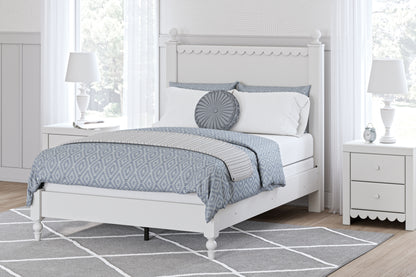 Cape Furniture Outlet - Ashley Furniture - Mollviney Bedroom - Full Panel Bed / White - B2540B3