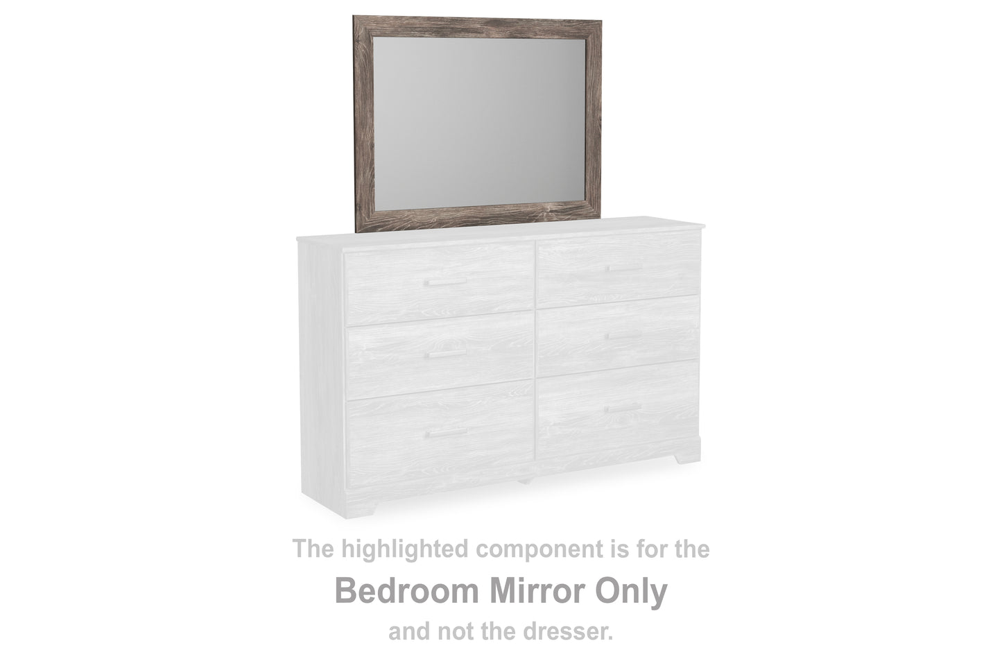 Cape Furniture Outlet - Ashley Furniture - Ralinksi Bedroom - Bedroom Mirror / Gray - B2587-36