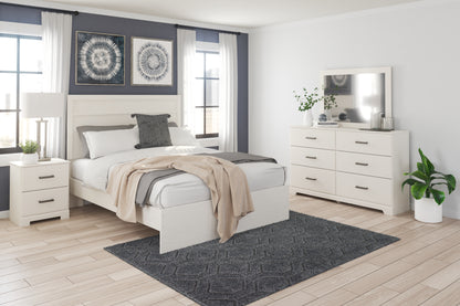 Cape Furniture Outlet - Ashley Furniture - Stelsie Bedroom - Queen Panel Bed / White - B2588B2