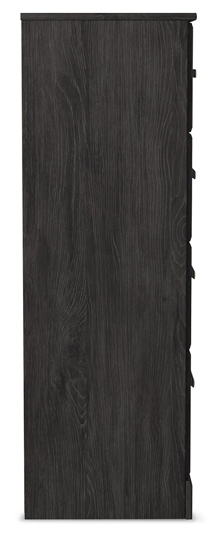 Belachime King Panel Bed, Dresser, Mirror, Chest and Nightstand