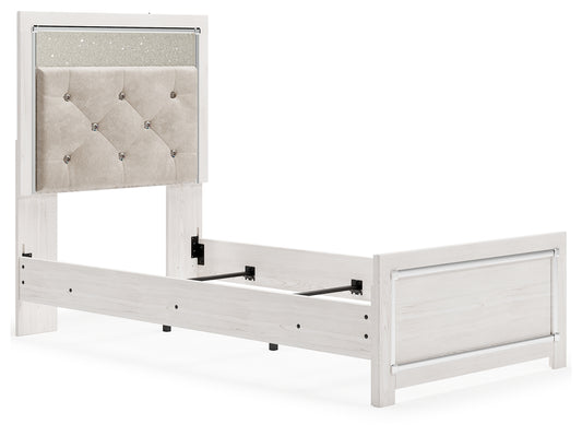 Cape Furniture Outlet - Ashley Furniture - Altyra Bedroom - Queen Upholstered Bookcase Bed with Storage / White - B2640B19