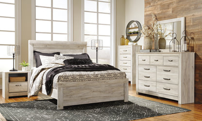 Cape Furniture Outlet - Ashley Furniture - Bellaby Bedroom - Queen Panel Bed / Whitewash - B331B2