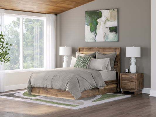 Cape Furniture Outlet - Ashley Furniture - Chirason Bedroom - Two Drawer Night Stand / Brown - PCB3367-92