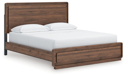Cape Furniture Outlet - Ashley Furniture - Fortlorn Bedroom - California King Panel Bed / Walnut Brown - PCB386B5