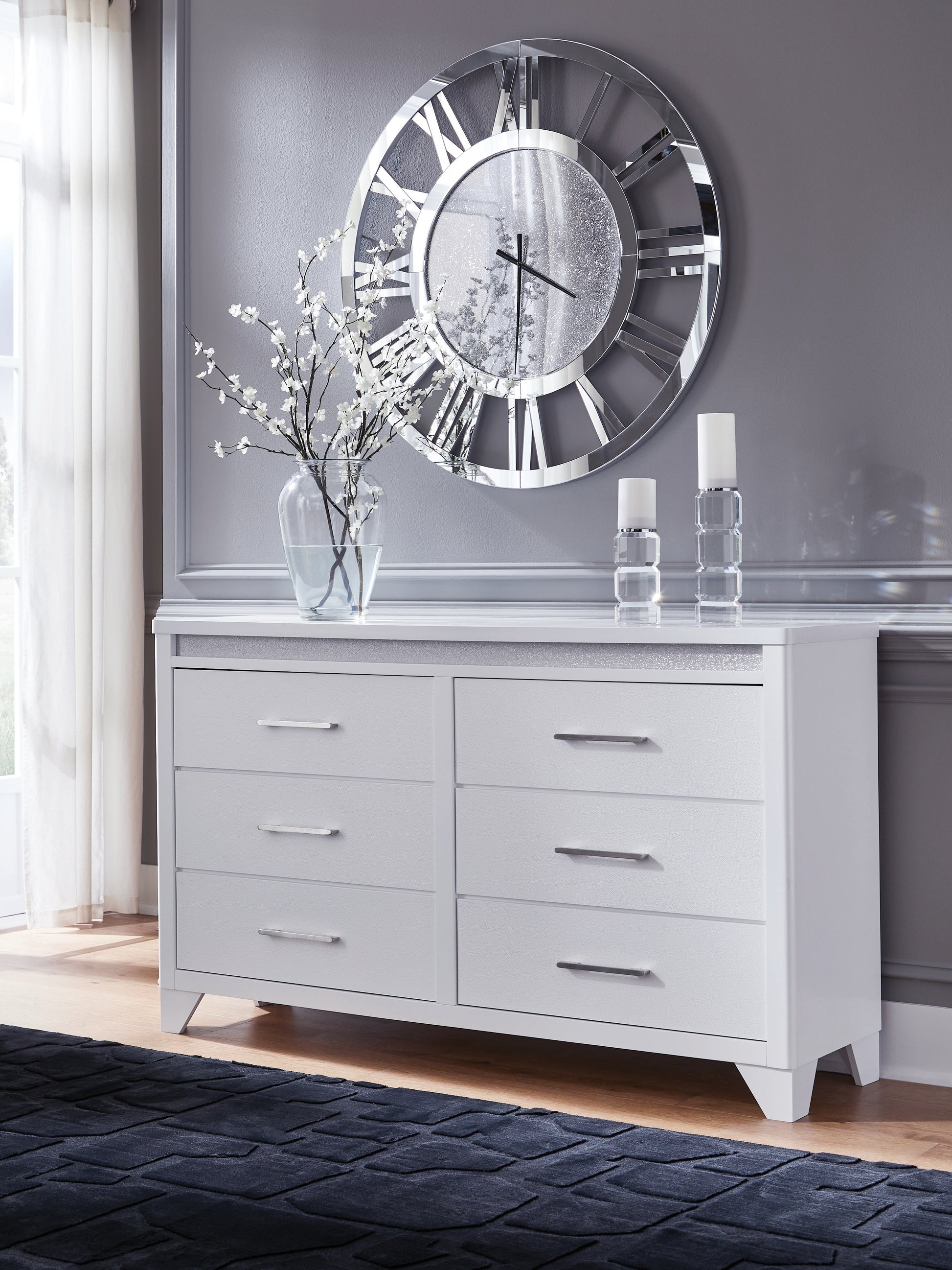 Cape Furniture Outlet - Ashley Furniture - Jarlee Bedroom - Two Drawer Night Stand / White - PCB392-92