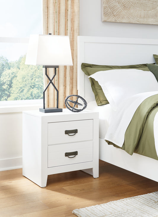 Cape Furniture Outlet - Ashley Furniture - Binterglen Bedroom - King Panel Bed / White - B427B8