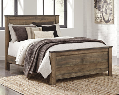 Cape Furniture Outlet - Ashley Furniture - Trinell Bedroom - Queen Panel Bed / Brown - B446B11
