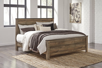 Cape Furniture Outlet - Ashley Furniture - Trinell Bedroom - King Panel Bed / Brown - B446B23