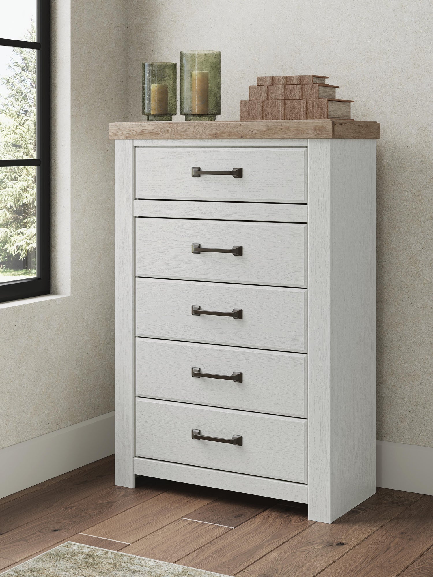 Cape Furniture Outlet - Ashley Furniture - Savonport Bedroom - Five Drawer Chest - B4615-46