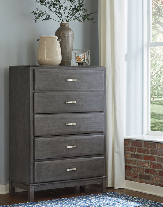 Cape Furniture Outlet - Ashley Furniture - Caitbrook Bedroom - Two Drawer Night Stand / Gray - B476-92