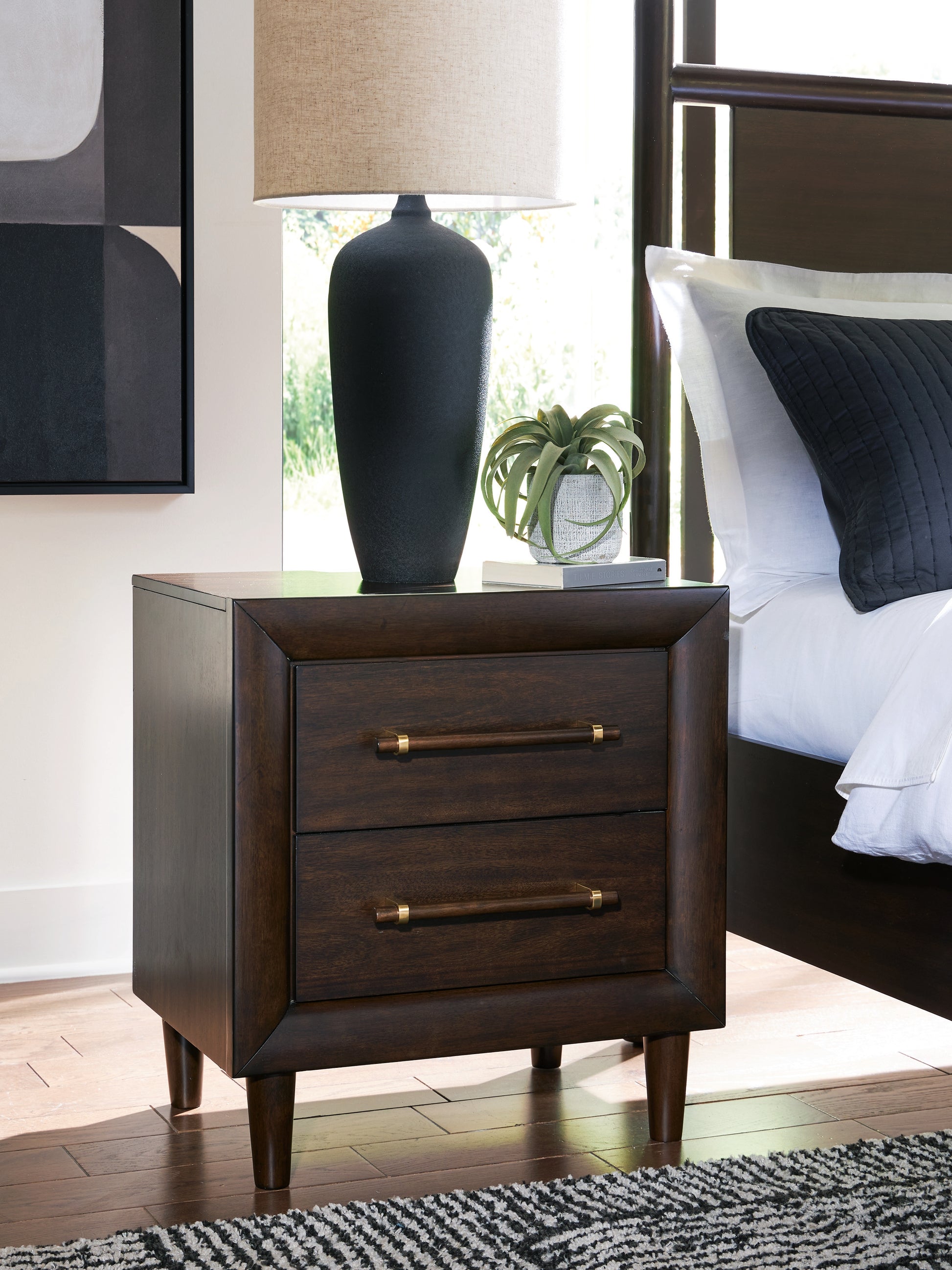 Cape Furniture Outlet - Ashley Furniture - Dantenton Bedroom - Two Drawer Night Stand - B611-92