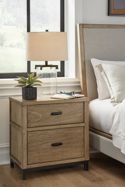 Cape Furniture Outlet - Ashley Furniture - Tomtyn Bedroom - Two Drawer Night Stand / Light Brown - B622-92