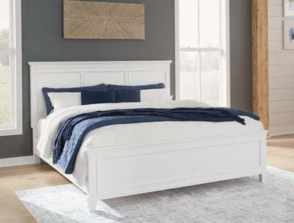 Cape Furniture Outlet - Ashley Furniture - Fortman Bedroom - Queen Panel Bed / White - B680B2