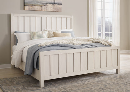 Cape Furniture Outlet - Ashley Furniture - Shaybrock Bedroom - Queen Panel Bed / Antique White - B683B2