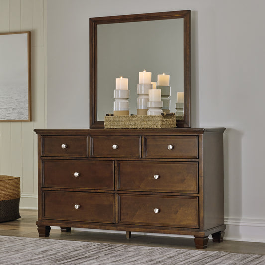 Cape Furniture Outlet - Ashley Furniture - Danabrin Bedroom - California King Panel Storage Bed / Brown - B685B19