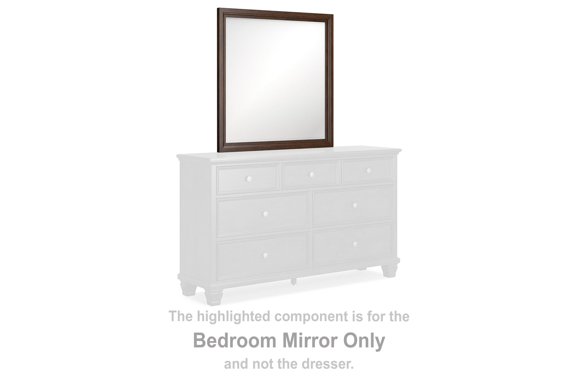 Cape Furniture Outlet - Ashley Furniture - Danabrin Bedroom - Bedroom Mirror / Brown - B685-36