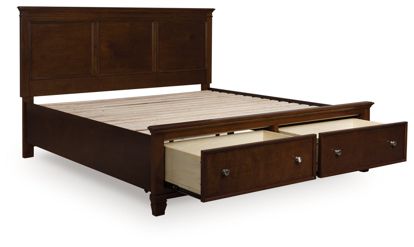Cape Furniture Outlet - Ashley Furniture - Danabrin Bedroom - King Panel Storage Bed / Brown - B685B18