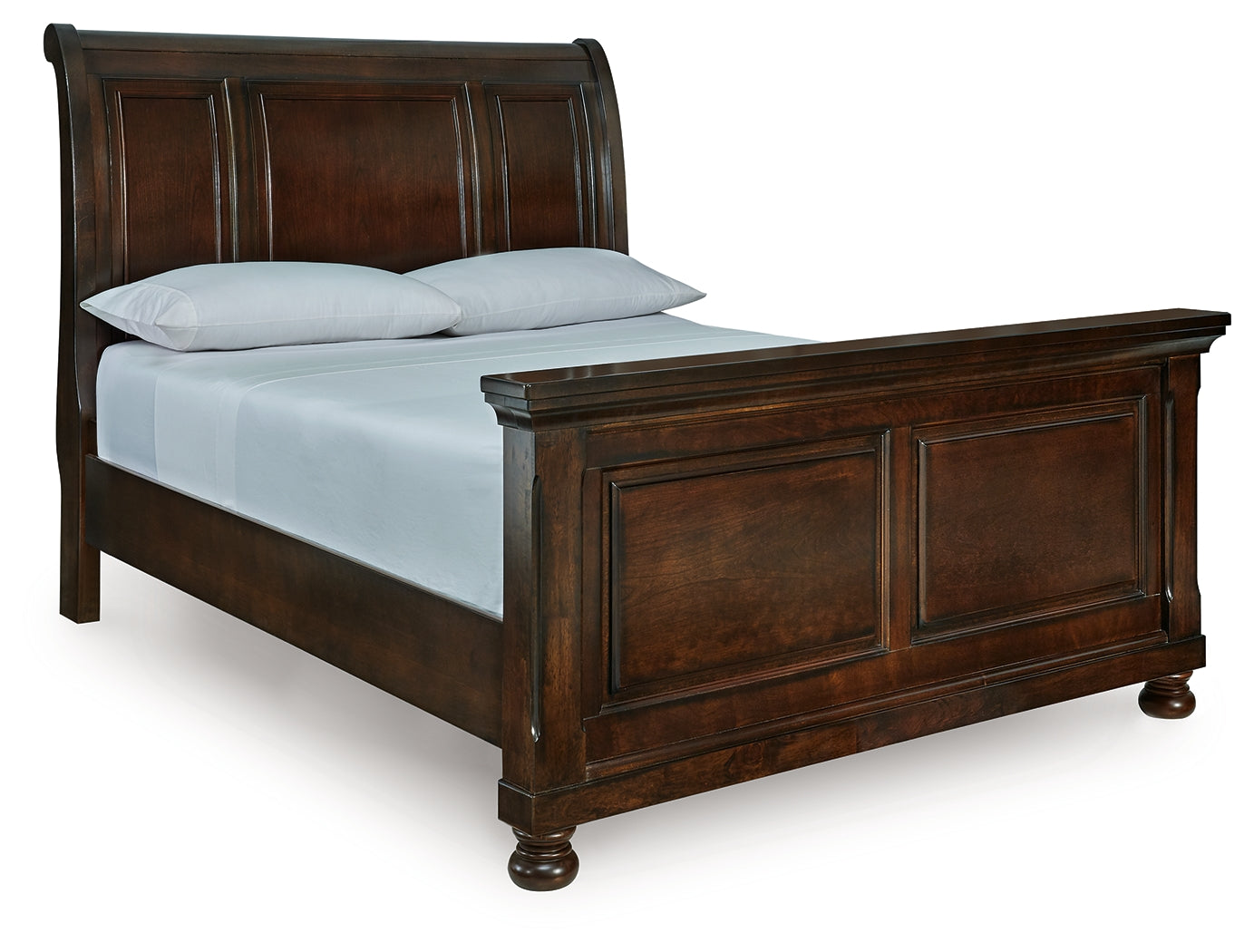 Cape Furniture Outlet - Ashley Furniture - Porter Bedroom - Queen Sleigh Bed / Rustic Brown - B697B48