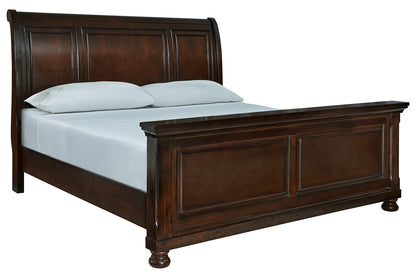 Cape Furniture Outlet - Ashley Furniture - Porter Bedroom - King Sleigh Bed / Rustic Brown - B697B49