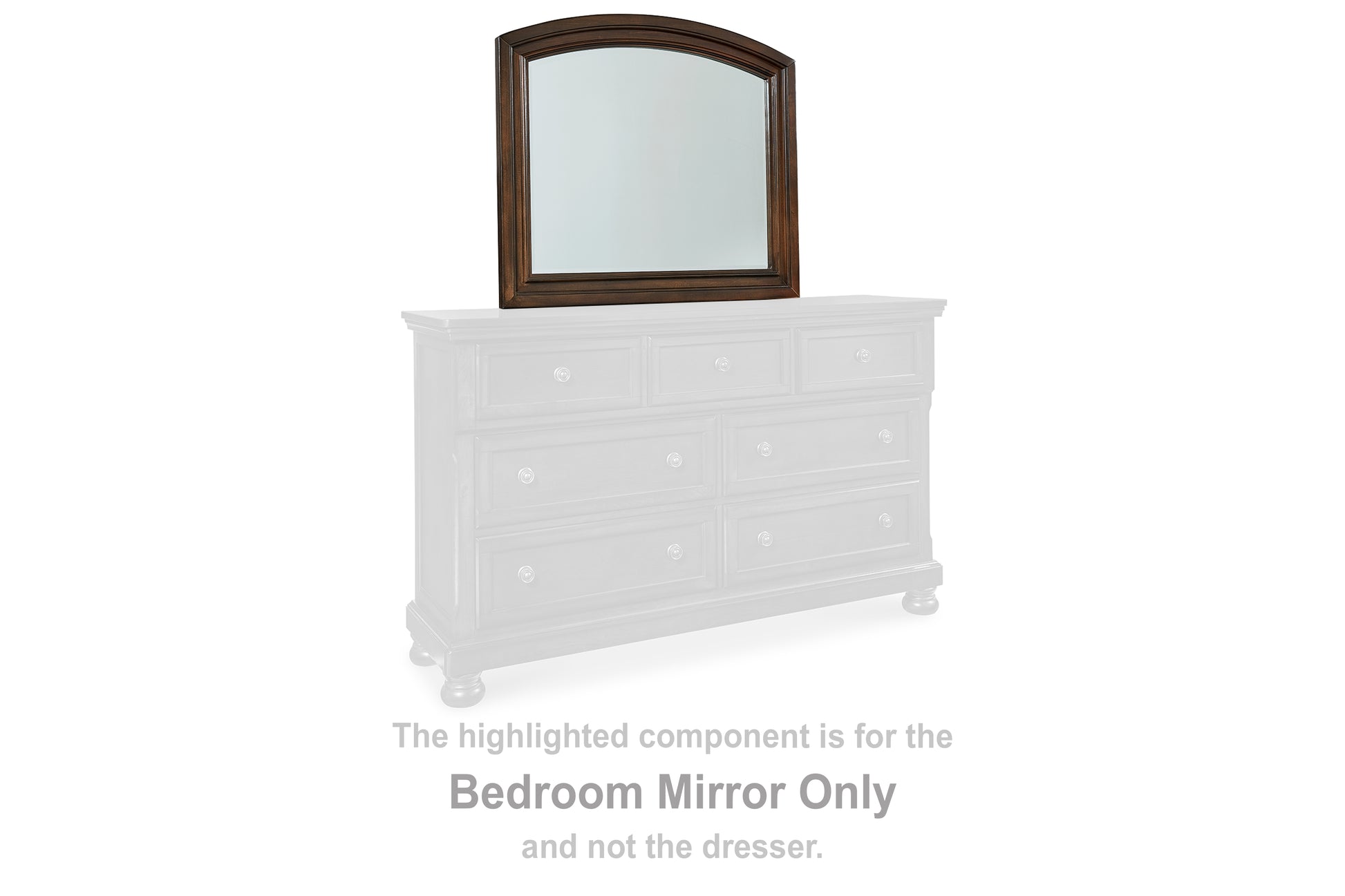 Cape Furniture Outlet - Ashley Furniture - Porter Bedroom - Bedroom Mirror / Rustic Brown - B697-36
