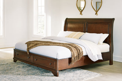 Cape Furniture Outlet - Ashley Furniture - Trellington Bedroom - Queen Sleigh Storage Bed / Brown - B716B1