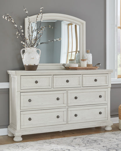Cape Furniture Outlet - Ashley Furniture - Robbinsdale Bedroom - Dresser and Mirror / Antique White - B742B1