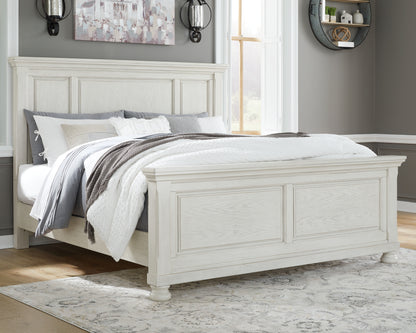 Cape Furniture Outlet - Ashley Furniture - Robbinsdale Bedroom - California King Panel Bed / Antique White - B742B7