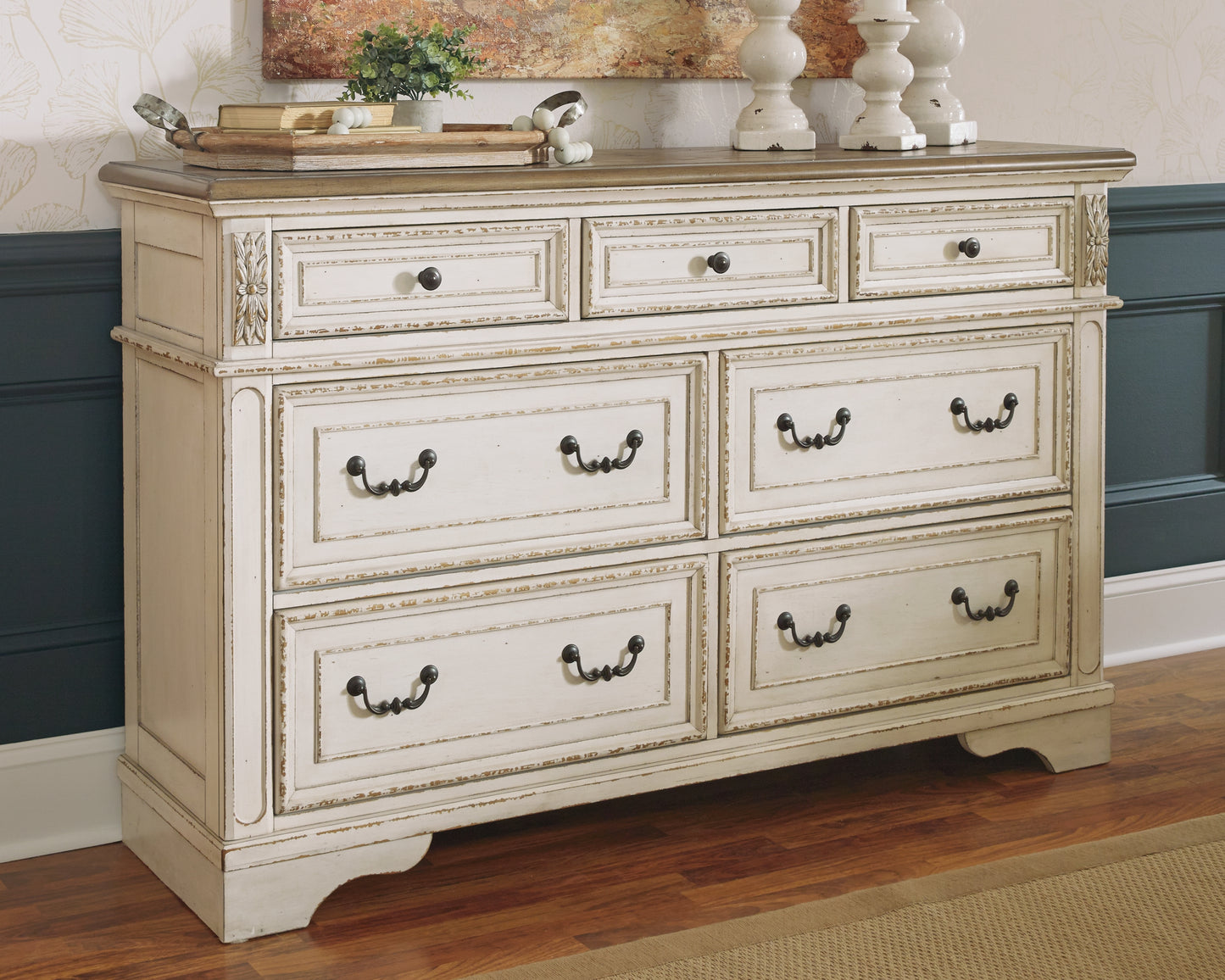 Cape Furniture Outlet - Ashley Furniture - Realyn Bedroom - Dresser / Two-tone - B743-31