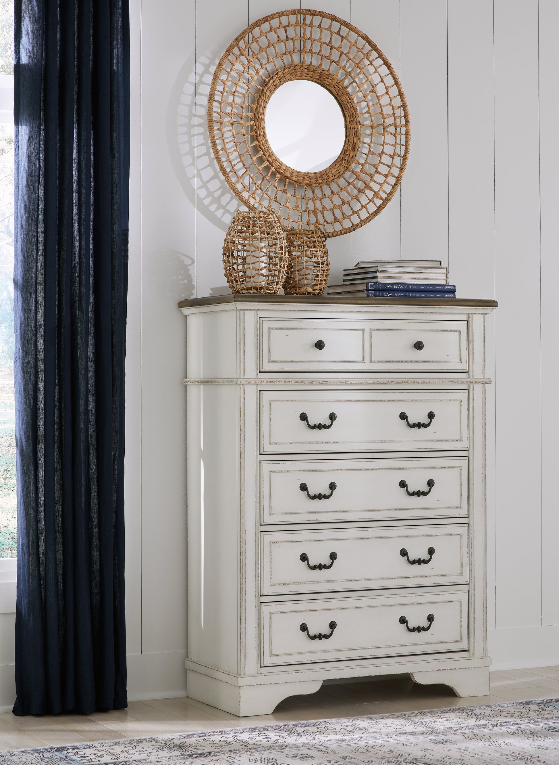 Cape Furniture Outlet - Ashley Furniture - Blendon Bedroom - Five Drawer Chest / Two-tone - B747-46