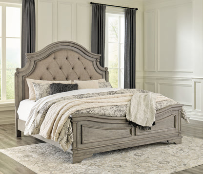 Cape Furniture Outlet - Ashley Furniture - Lodenbay Bedroom - California King Panel Bed / Antique Gray - B751B5