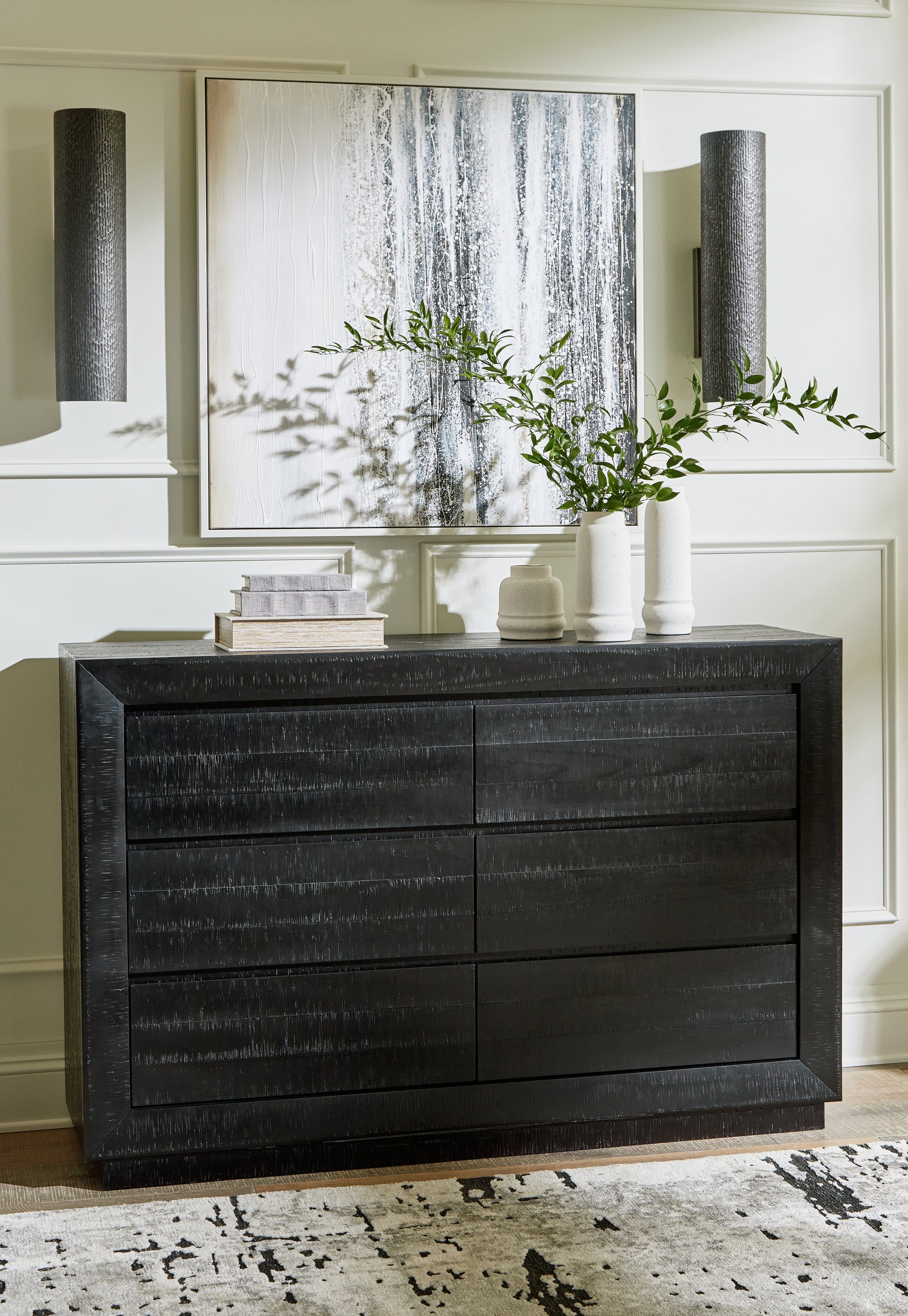 Cape Furniture Outlet - Ashley Furniture - Londer Bedroom - Dresser / Black - B768-31