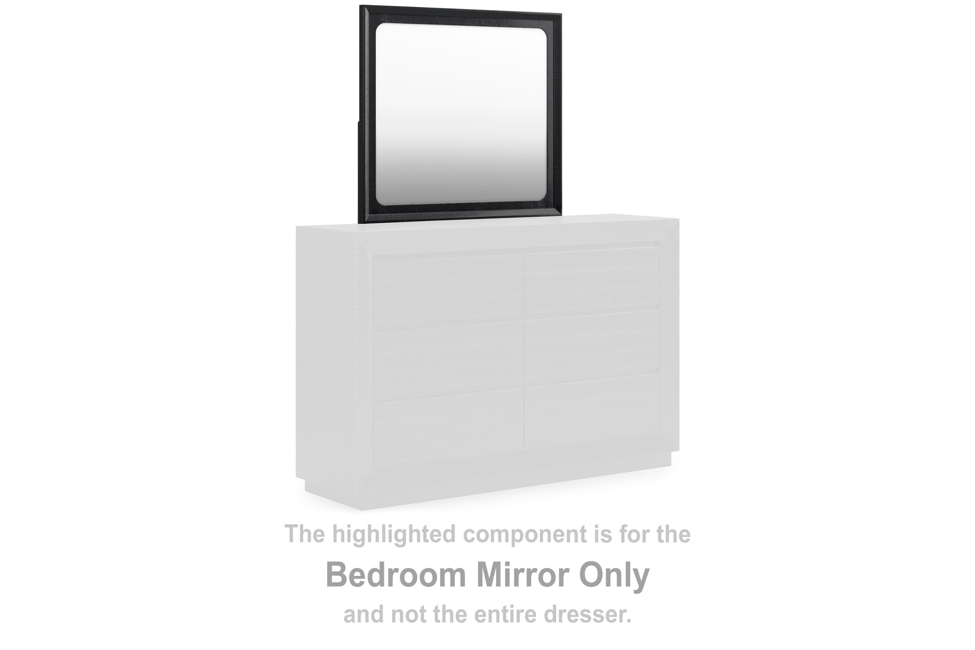 Cape Furniture Outlet - Ashley Furniture - Londer Bedroom - Bedroom Mirror / Black - B768-36