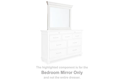 Cape Furniture Outlet - Ashley Furniture - Kanwyn Bedroom - Bedroom Mirror / Whitewash - B777-36