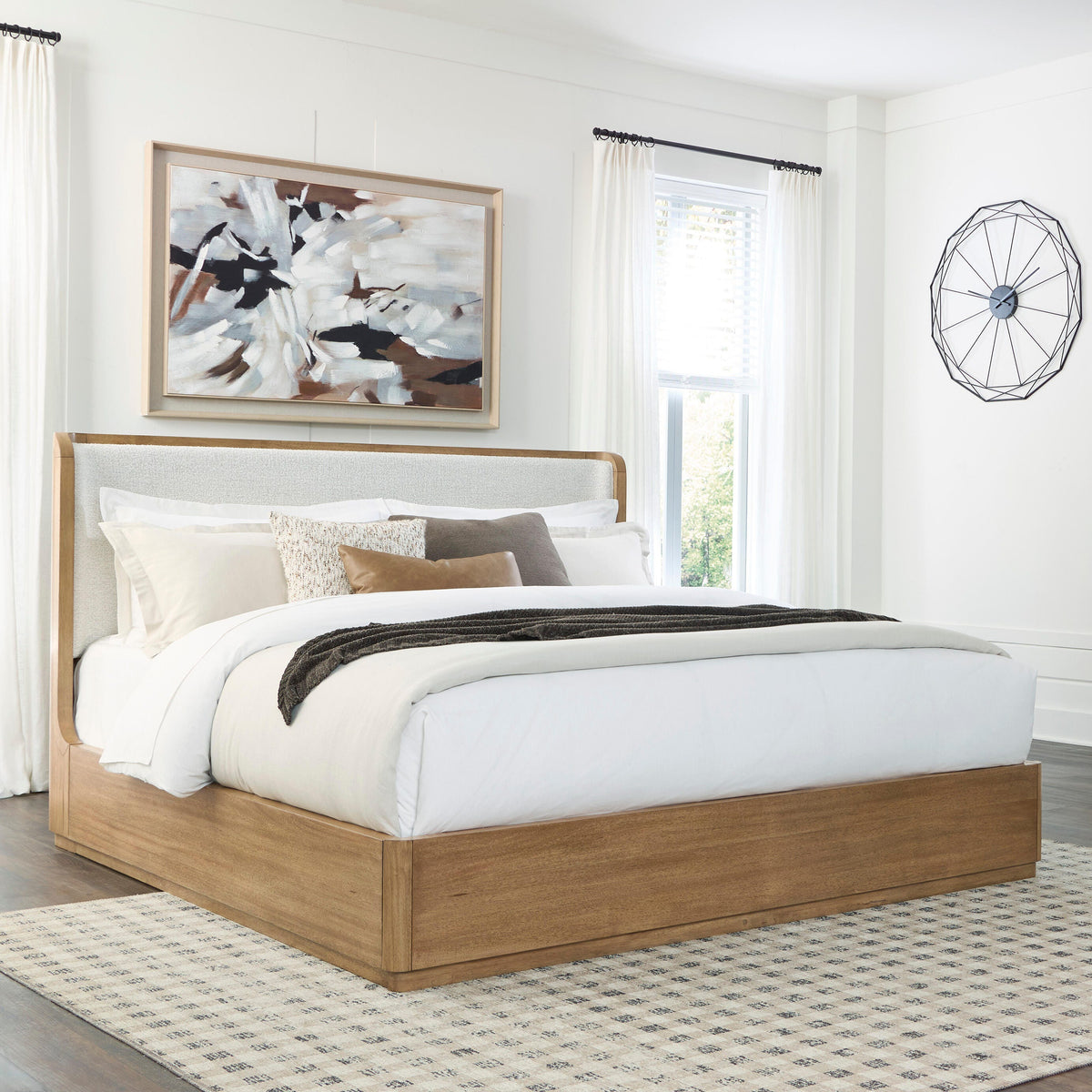Cape Furniture Outlet - Ashley Furniture - Pamaria Bedroom - California King Upholstered Panel Bed - PCB802B8