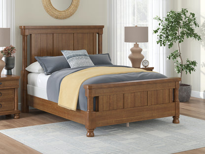 Cape Furniture Outlet - Ashley Furniture - Rowlenstown Bedroom - Queen Poster Bed / Brown - PCB824B2