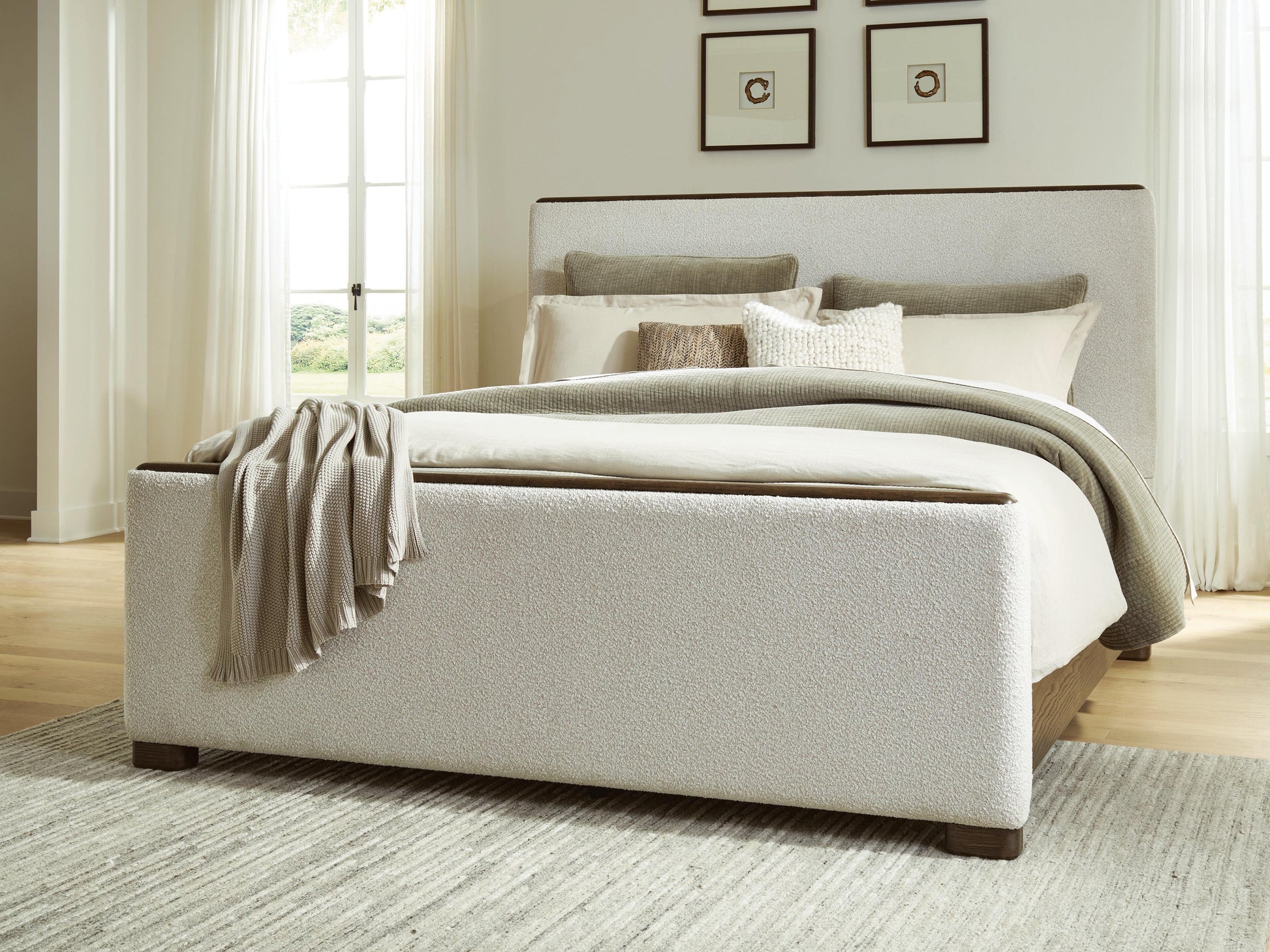 Cape Furniture Outlet - Ashley Furniture - Radkin Bedroom - California King Upholstered Panel Bed - PCB843B5