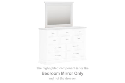 Cape Furniture Outlet - Ashley Furniture - Ashbryn Bedroom - Bedroom Mirror / White/Natural - B844-36