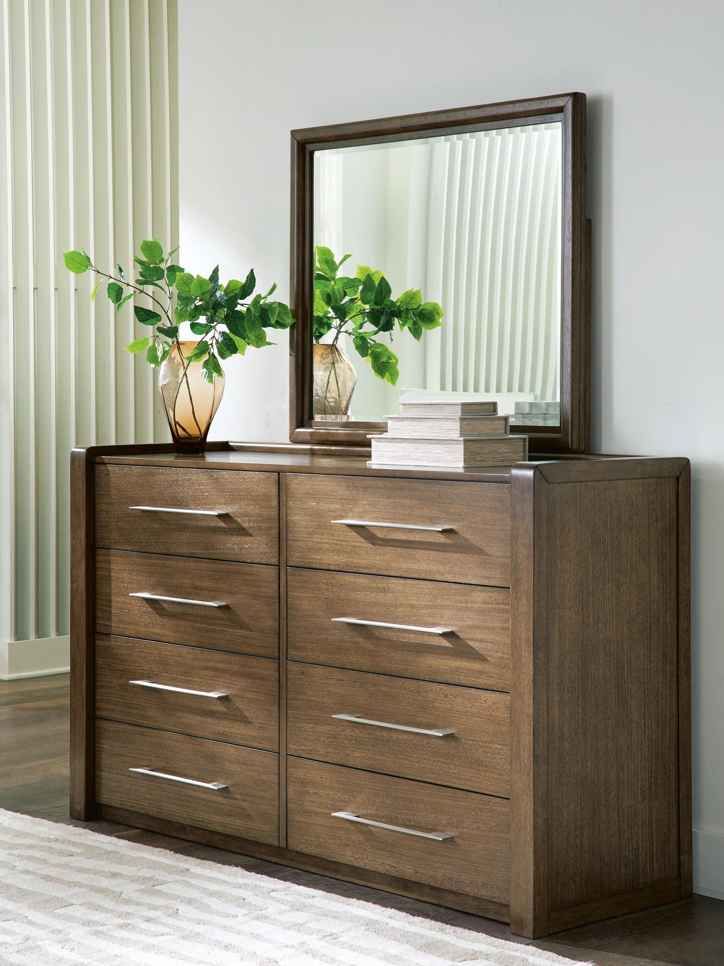 Cape Furniture Outlet - Ashley Furniture - Marxmore Bedroom - Dresser and Mirror / Brown - B863B1