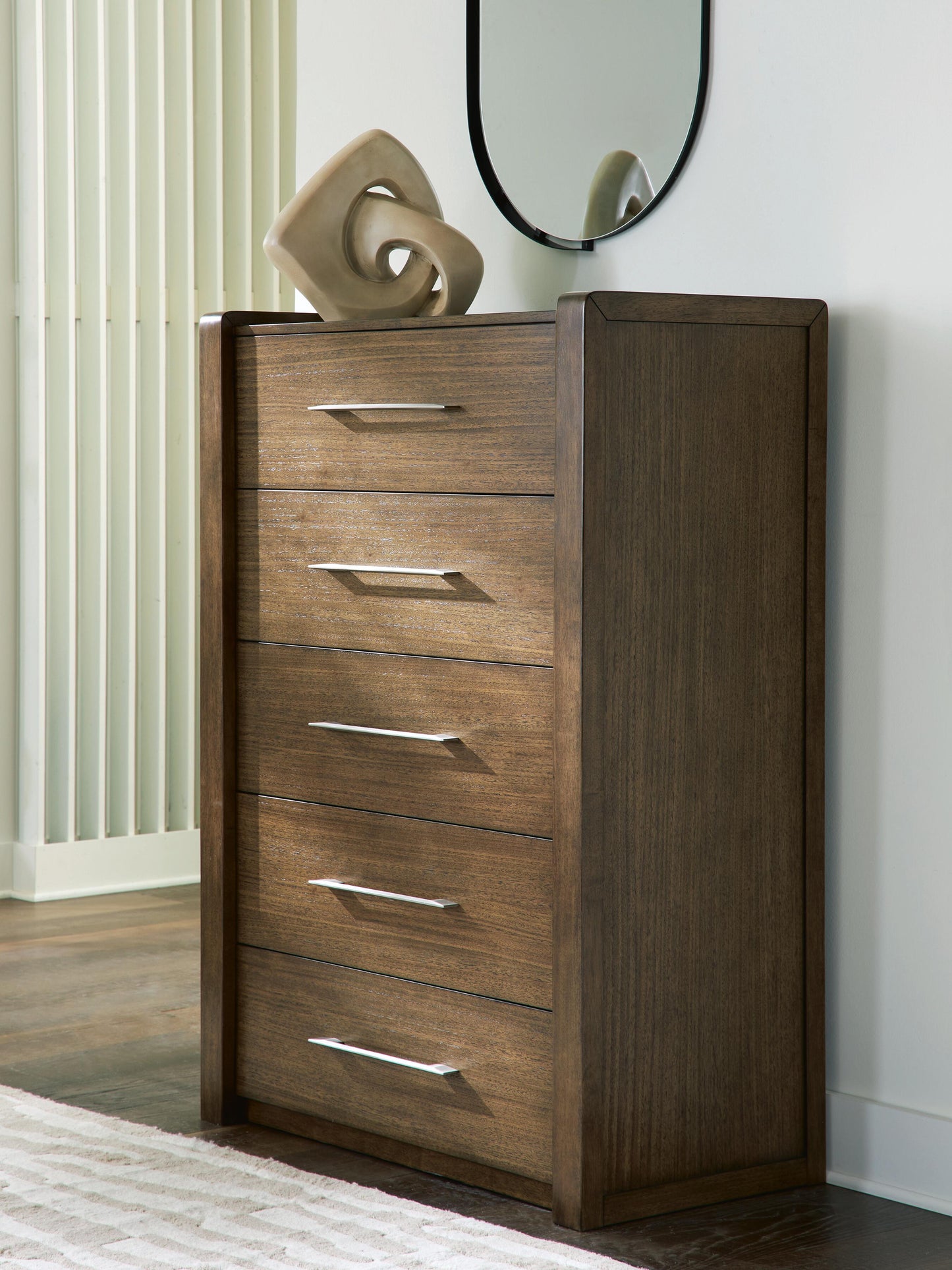Cape Furniture Outlet - Ashley Furniture - Marxmore Bedroom - Five Drawer Chest / Brown - B863-46
