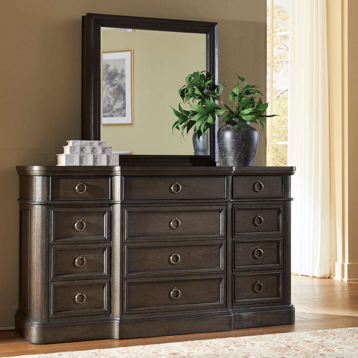 Cape Furniture Outlet - Ashley Furniture - Wickenger Bedroom - Dresser and Mirror - PCB889B1