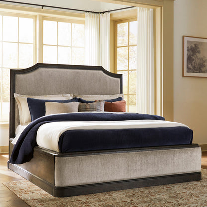 Cape Furniture Outlet - Ashley Furniture - Wickenger Bedroom - California King Upholstered Panel Bed / Dark Brown - PCB889B9