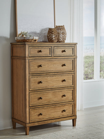 Cape Furniture Outlet - Ashley Furniture - Sharlance Bedroom - Six Drawer Chest / Brown - B895-46