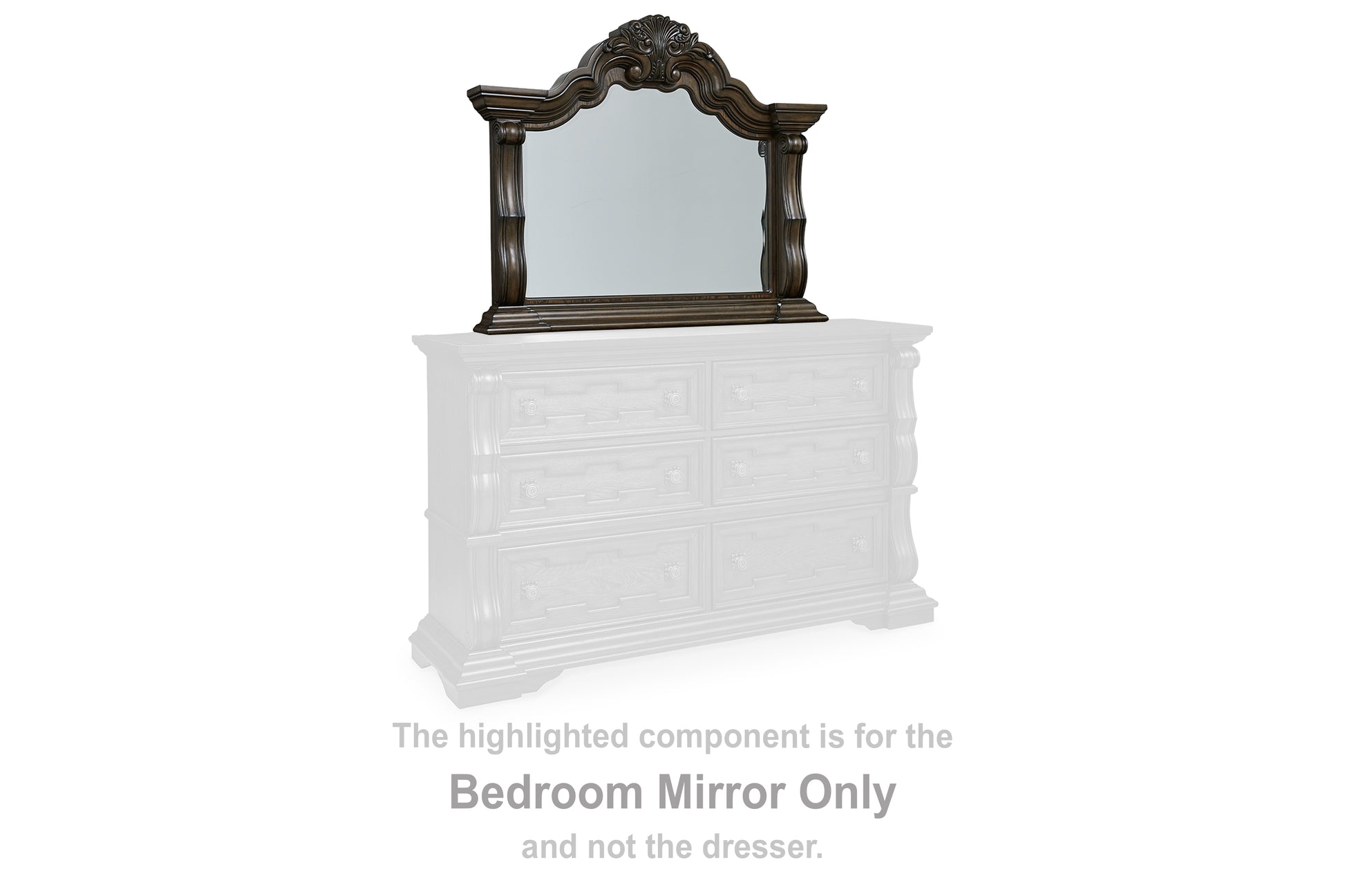 Cape Furniture Outlet - Ashley Furniture - Maylee Bedroom - Bedroom Mirror / Dark Brown - B947-36