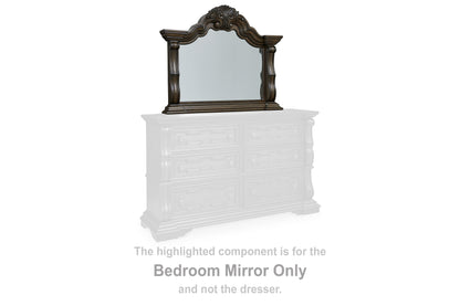 Cape Furniture Outlet - Ashley Furniture - Maylee Bedroom - Bedroom Mirror / Dark Brown - B947-36