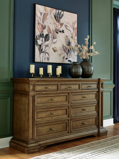 Cape Furniture Outlet - Ashley Furniture - Frantanna Bedroom - Dresser / Brown - PCB949-31
