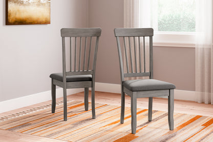 Cape Furniture Outlet - Ashley Furniture - Shullden Dining Room - Dining Chair (Set of 2) / Gray - D194-01X2