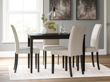 Cape Furniture Outlet - Ashley Furniture - Kimonte Dining Room - Dining Chair (Set of 2) / Dark Brown - D250-02X2