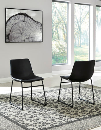 Cape Furniture Outlet - Ashley Furniture - Centiar Dining Room - Dining Chair (Set of 2) / Black - D372-06X2
